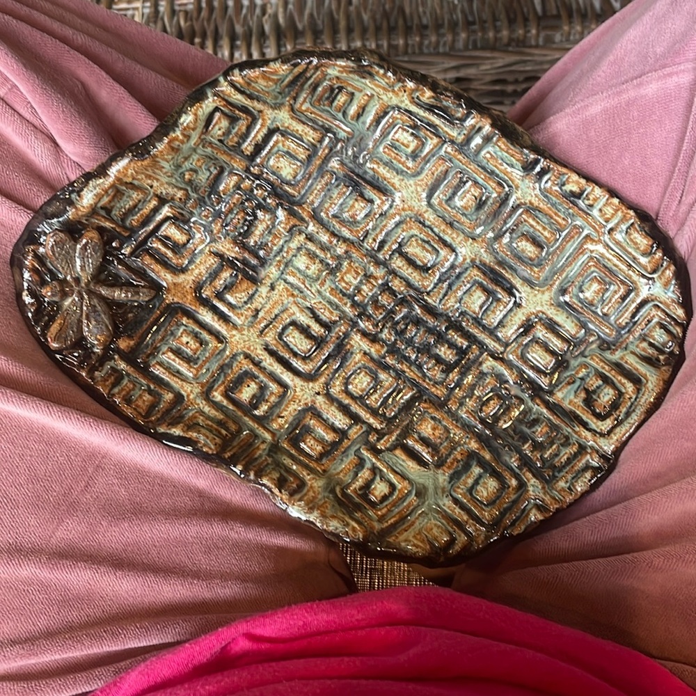 Random handmade pottery dish